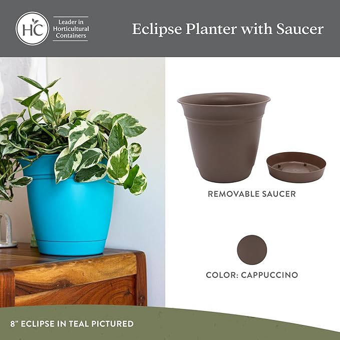 The HC Companies 20 Inch Eclipse Round Planter Pots - Image 2