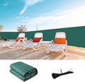 LOVE STORY Custom Size 3'x2' Dark Green Balcony Privacy Screen, UV Block by LOVESTORY