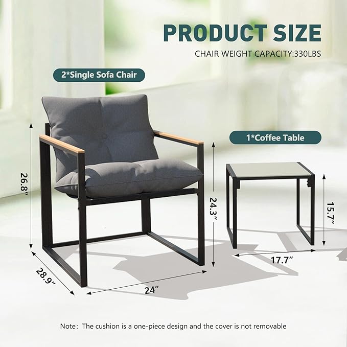 Outdoor Wicker Patio Furniture Set, Rattan Sectional Sofa Set - Image 5