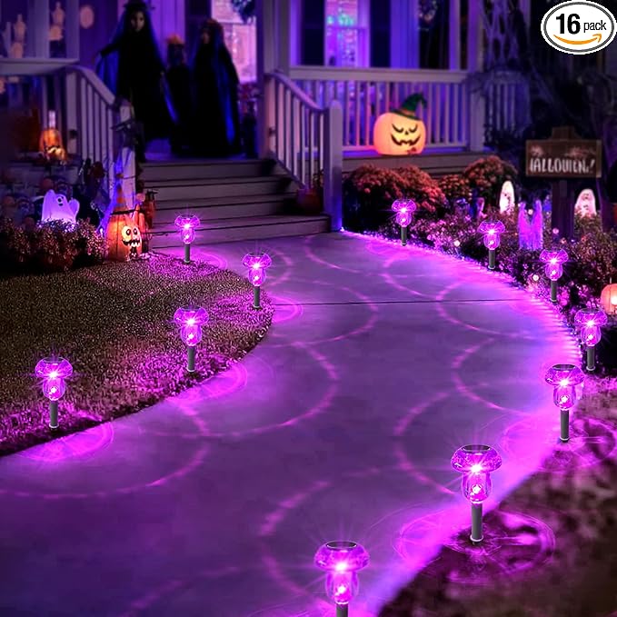 Solar Lights Outdoor, 16 Pack Mushroom Lights Outside Waterproof, Solar Powered by SolarOutdoorLights