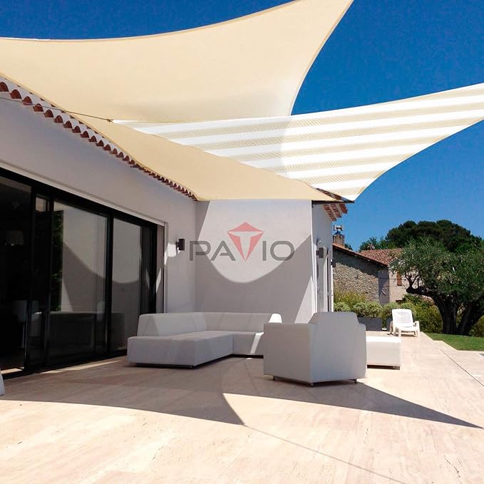 Patio Paradise 12' x 12' x 12' Sun Shade Sail Triangle Canopy Shade Cloth - Image 6
