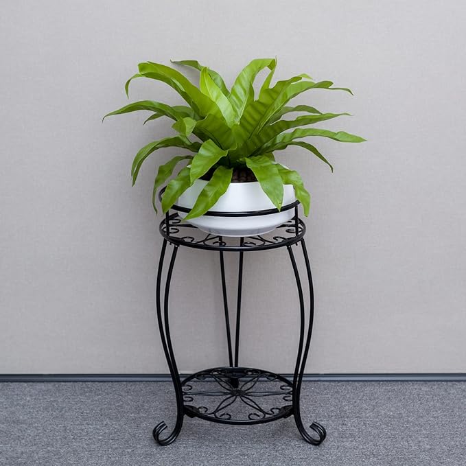FaithLand Plant Stand, Heavy Duty Metal Planter Holder Indoor Outdoor, 2 Tier - Image 7