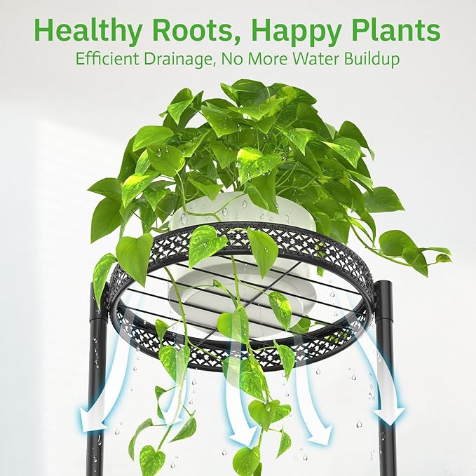 Plant Stand Indoor Outdoor Clearance, 3 Tier Metal Flower Shelf Pot Holder - Image 7