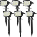 Solar Spot Lights Outdoor Waterproof IP65, 6 Pack Landscape Spotlights by WENATY