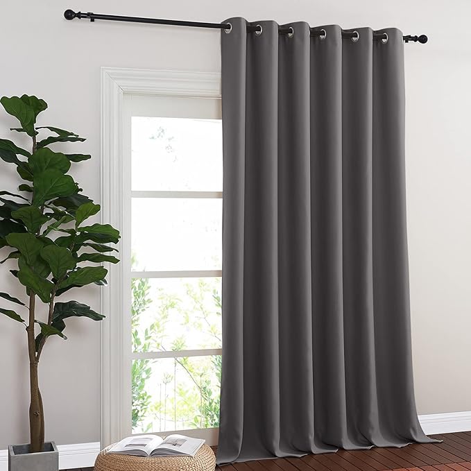 NICETOWN Patio Door Curtain 95 inch Length, Grommet Top Thermal Insulated - Image 8