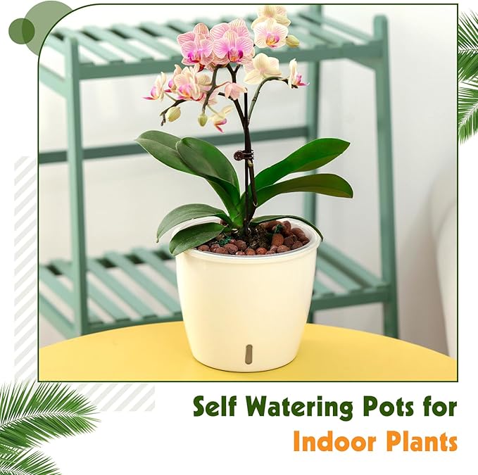 Self-Watering Pots for Indoor Plants, Small African Violet Pots - Image 3