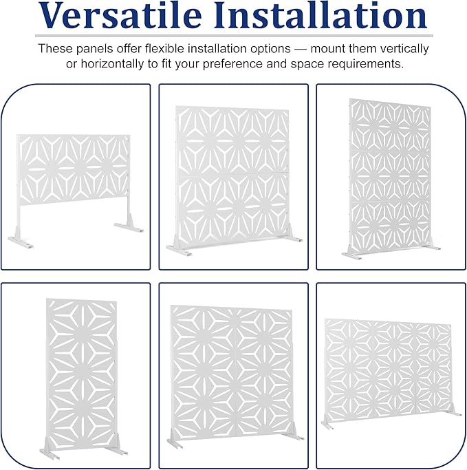 Outdoor Privacy Screen, Freestanding Privacy Fence Panels - Image 8