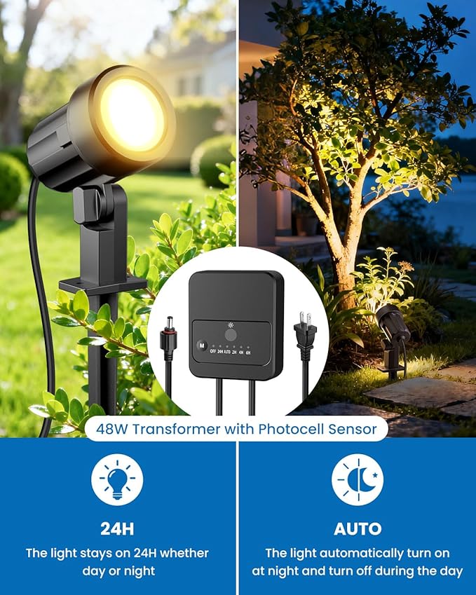 ZZXX 8 Pack Low Voltage Landscape Lights - Image 3