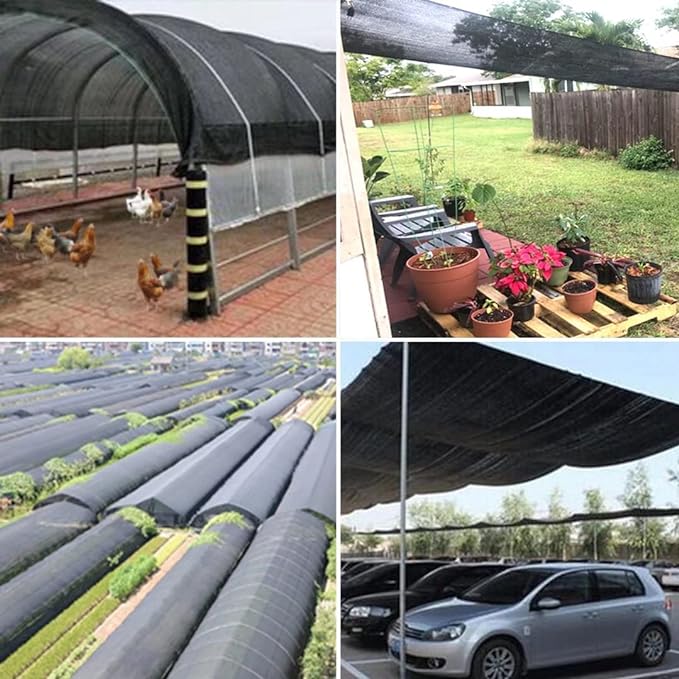 QLOFEI Shade Cloth for Garden, 90% Sunblock Neting Cover Shade Cloth - Image 8