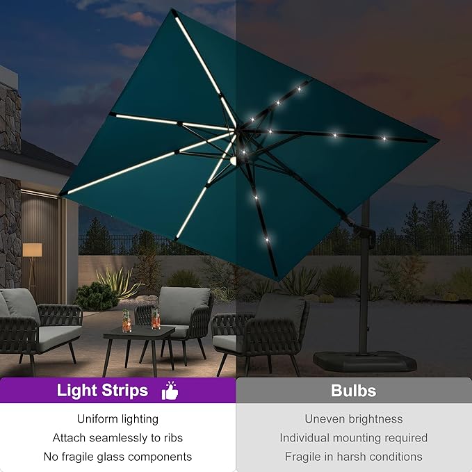 PURPLE LEAF 10 Feet Patio Umbrella - Image 2
