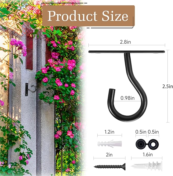 Ceiling Hooks for Hanging Plant, Hanger for Indoor and Outdoor Plant Pots Holder - Image 2