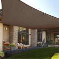 LOVE STORY Custom Size 9'x16' Brown Sun Shade Sail Rectangle UV Block Canopy by LOVESTORY