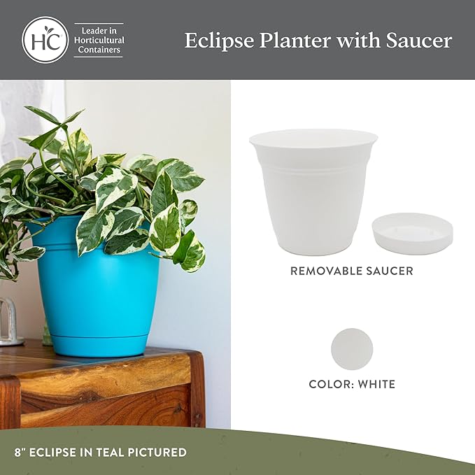 The HC Companies 16 Inch Eclipse Round Planter Pots - Image 2