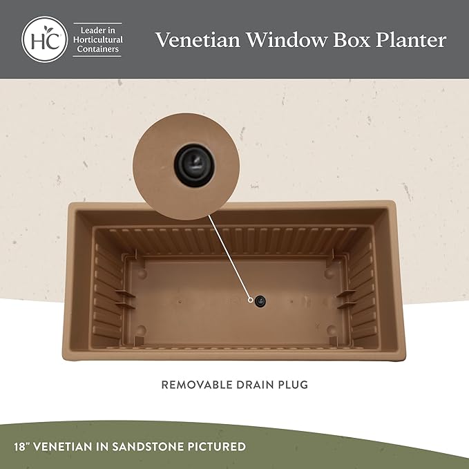 The HC Companies 30 Inch Venetian Window Planter Box - Image 3