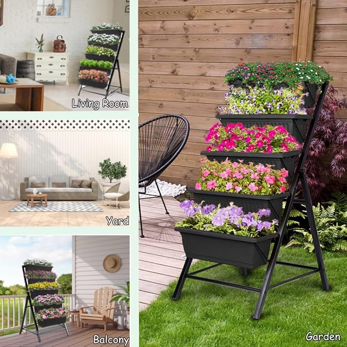 Homdox 5-Tier Elevated Garden Bed - Image 9