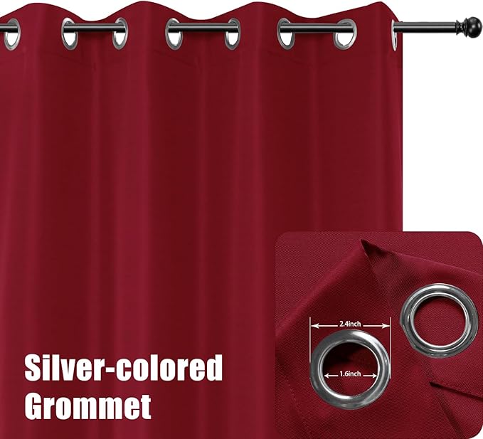 BONZER Outdoor Curtains for Patio Water Resistant Heavy Privacy Light Filtering - Image 2