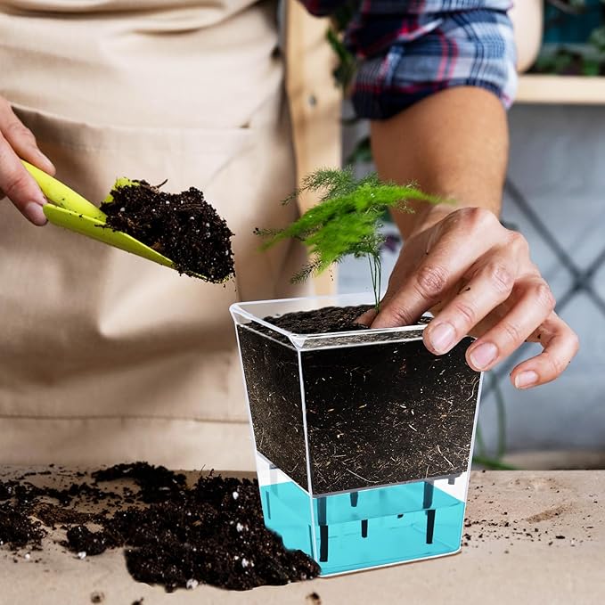 Self Watering Pots Set, 3 Pack 5 Inch - Image 6