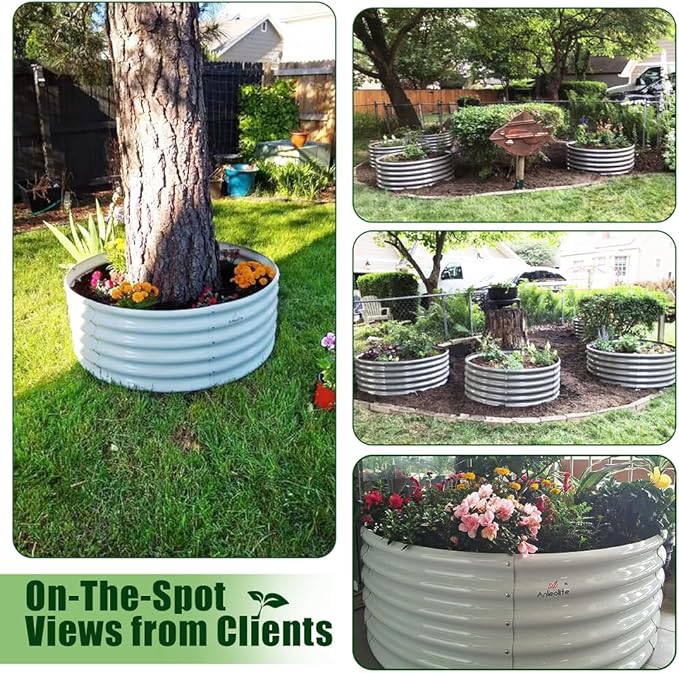 A ANLEOLIFE 6-Pack 4X4X1.5ft & 6X2X1.5ft Deep Root Galvanized Raised Garden - Image 6