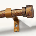 Retro Gold Curtain Rods for Windows 72 to 144 Inches Adjustable Length Heavy by Unknown