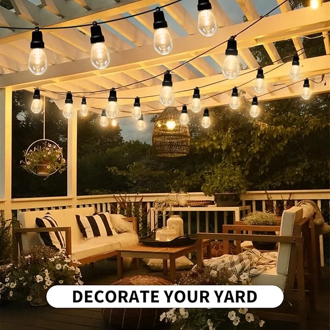 Outdoor String Lights 100FT, Patio Lights - Image 8