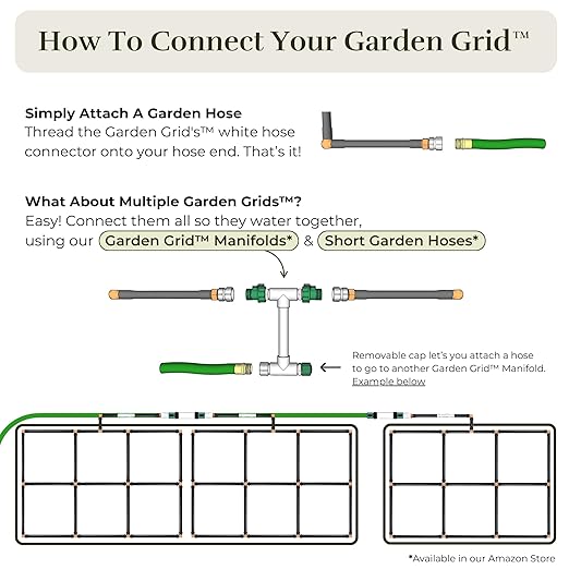 Garden Grid Watering System | Square Foot Gardening Grid & Irrigation in One | - Image 9