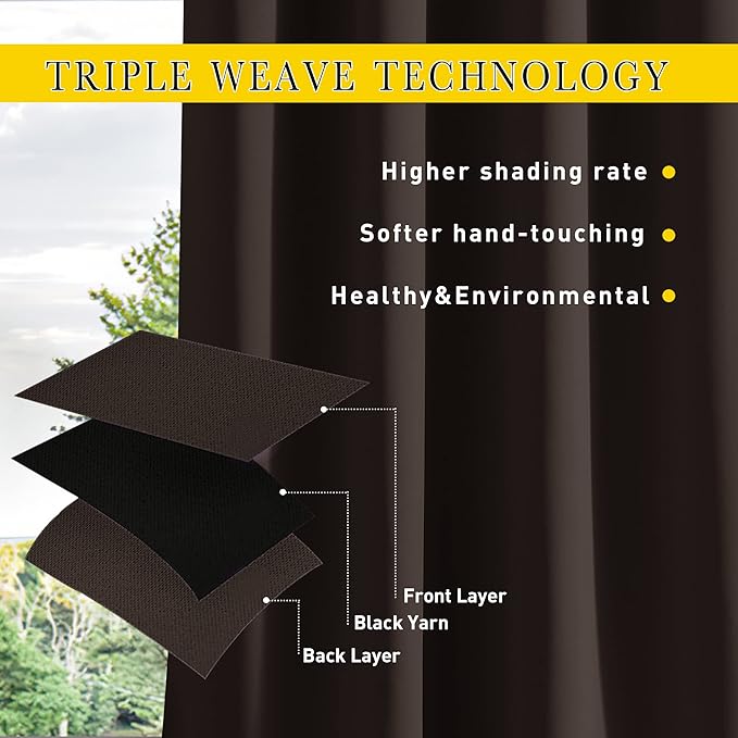 NICETOWN 2 Panels Outdoor Curtains - Image 5