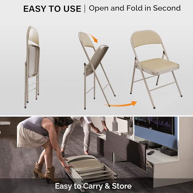 VINGLI 20 Pack Folding Chairs - Image 6