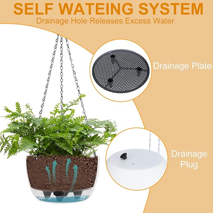 SUNNYPARK 2 Packs Hanging Planters Basket - Image 4