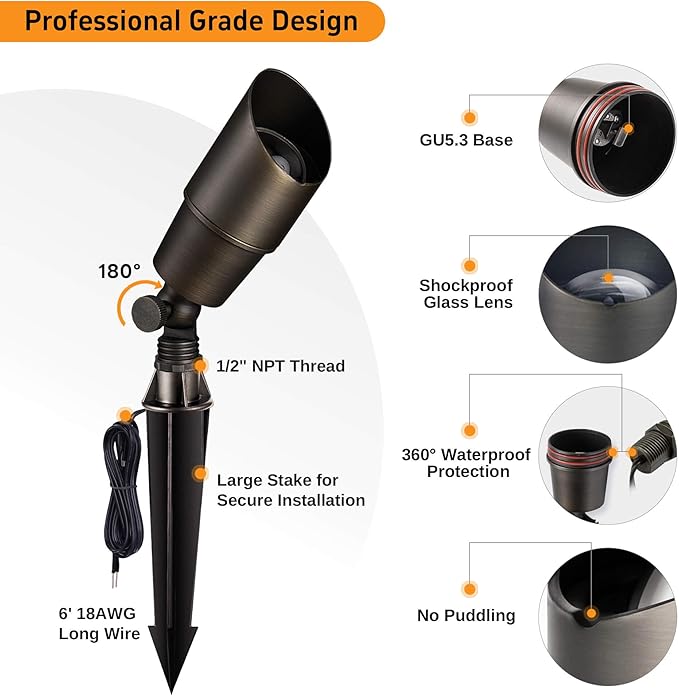 Gardenreet Landscape Spotlights Low Voltage - Image 9