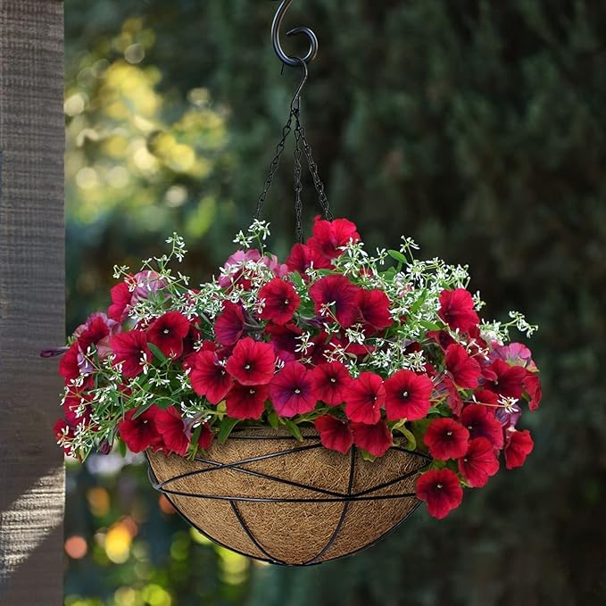 2 Pack 12 Inch Hanging Planters - Image 4