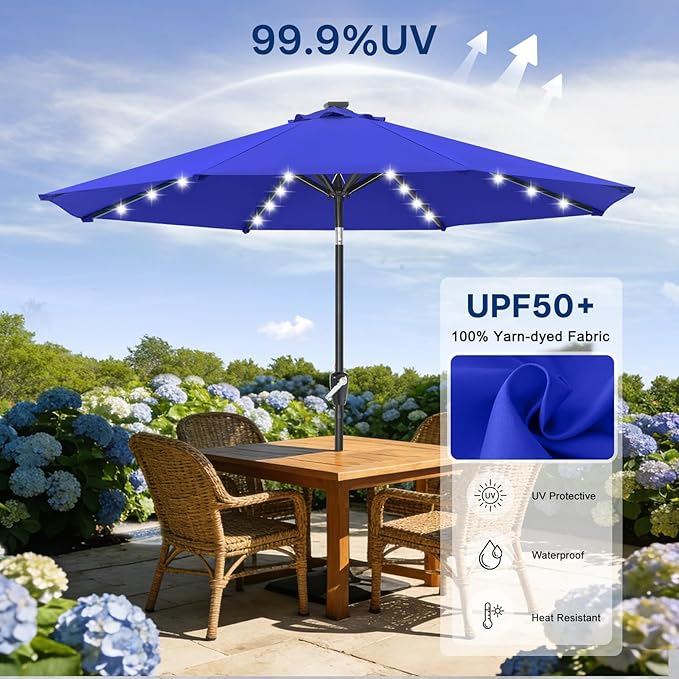 ABCCANOPY 10FT Durable Solar Led Patio Umbrellas - Image 5