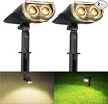 Consciot Solar Spotlights Outdoor, IP67 Waterproof 2-in-1 Solar Spot Lights by Consciot