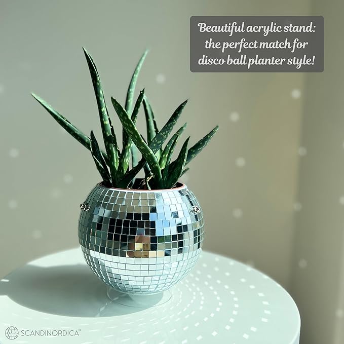 SCANDINORDICA Disco Ball Planter – Value Package: Mirror Disco Planter - Image 6