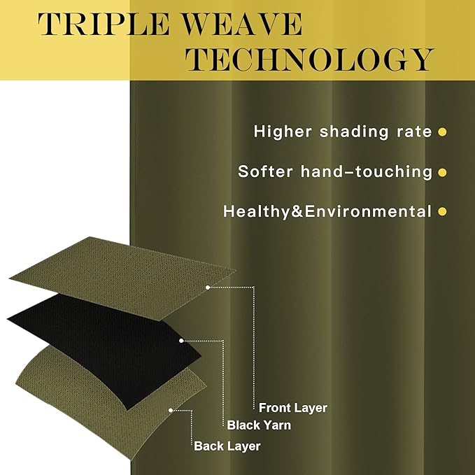 NICETOWN Blackout Room Divider Curtains - Image 4