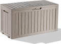 EasyUp 90 Gallon Outdoor Deck Box Waterproof, UV Resistant Resin Outdoor by EASYUP