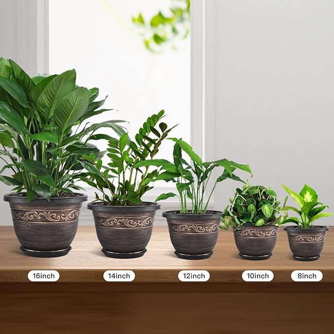 Plastic-Plant-Flower-Planters-14 Inch - Image 5