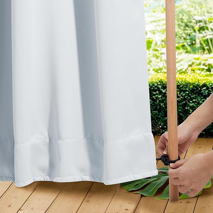 NICETOWN 2 Panels Windproof Outdoor Curtains - Image 6