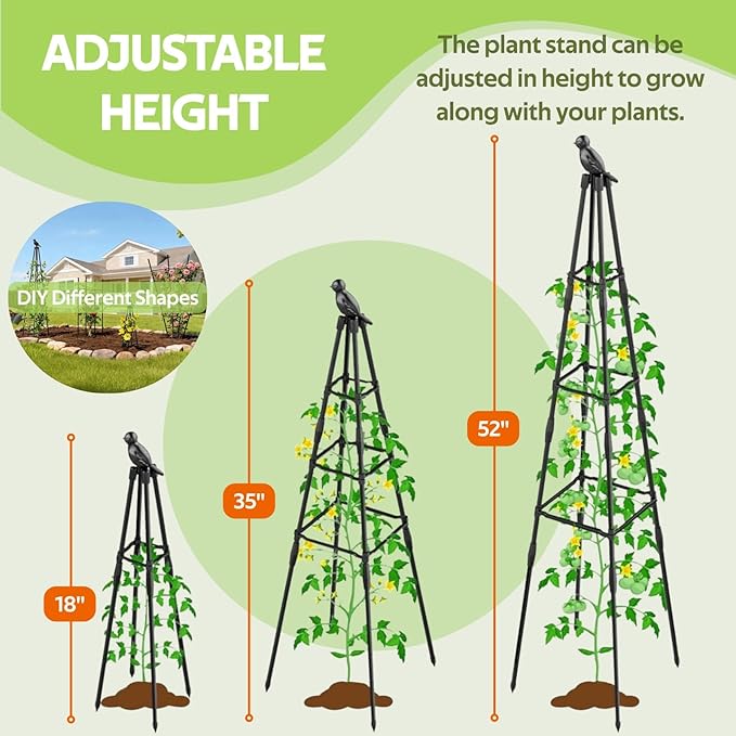2 Pack Garden Trellis for Climbing Plants Outdoor - Image 3