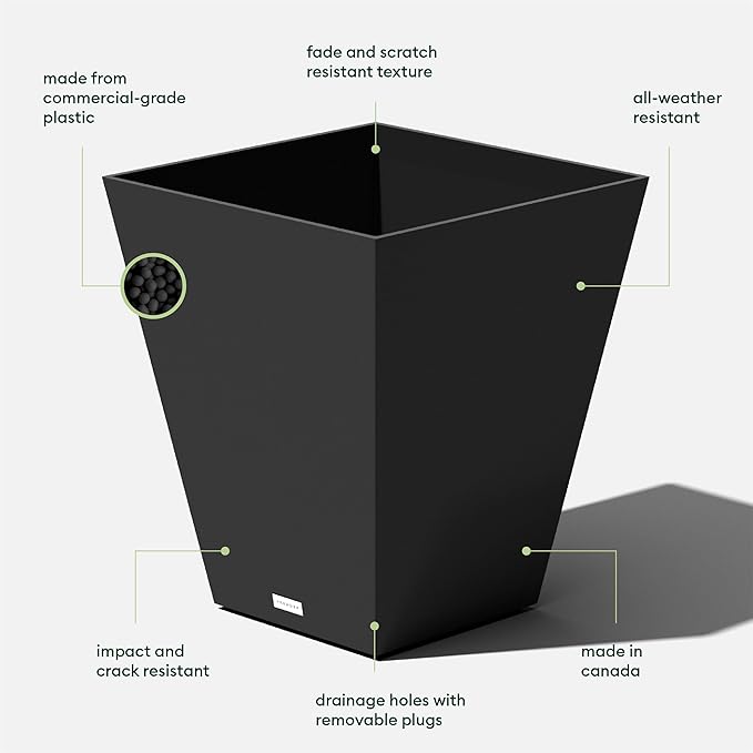 Veradek Pure Series Nobleton Plastic Planter - Image 3