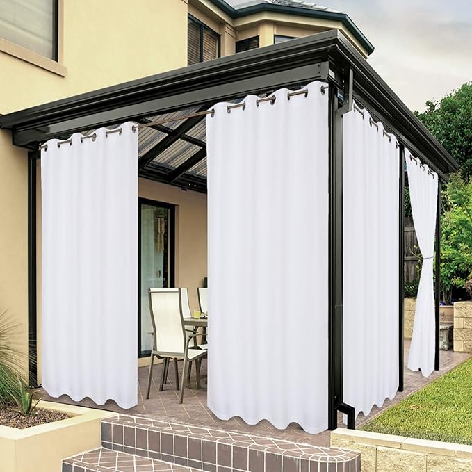 BONZER Outdoor Curtains for Patio Waterproof, Premium Thick Privacy by Bonzer