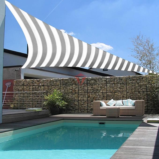 Patio Paradise 19' x 19' x 19' Sun Shade Sail Triangle Canopy Shade Cloth - Image 6