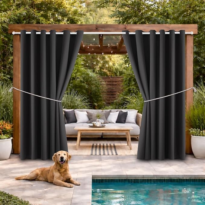 Waterproof Outdoor Curtain W84 x L120 by DivaenCamino
