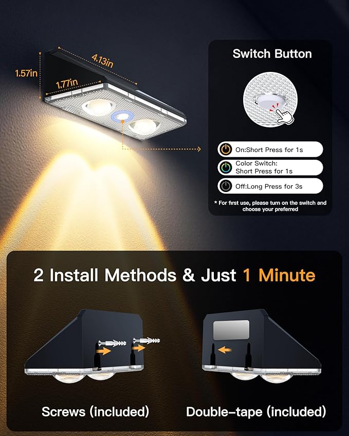Solar Fence Lights Outdoor, 12 Pack IP65 Waterproof Fence Lights Solar Powered - Image 7
