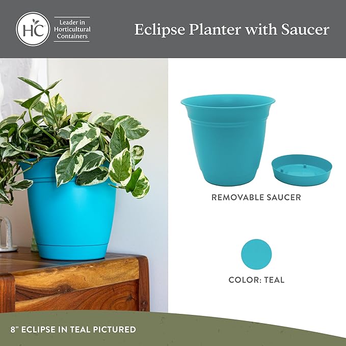 The HC Companies 6 Inch Eclipse Round Planter Pots - Image 2