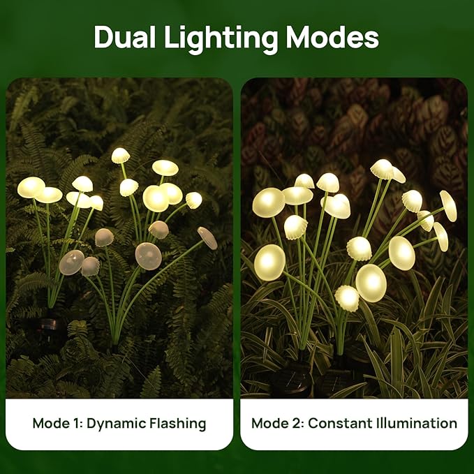 Solar Garden Lights, Waterproof Firefly Outdoor Decor - Image 5