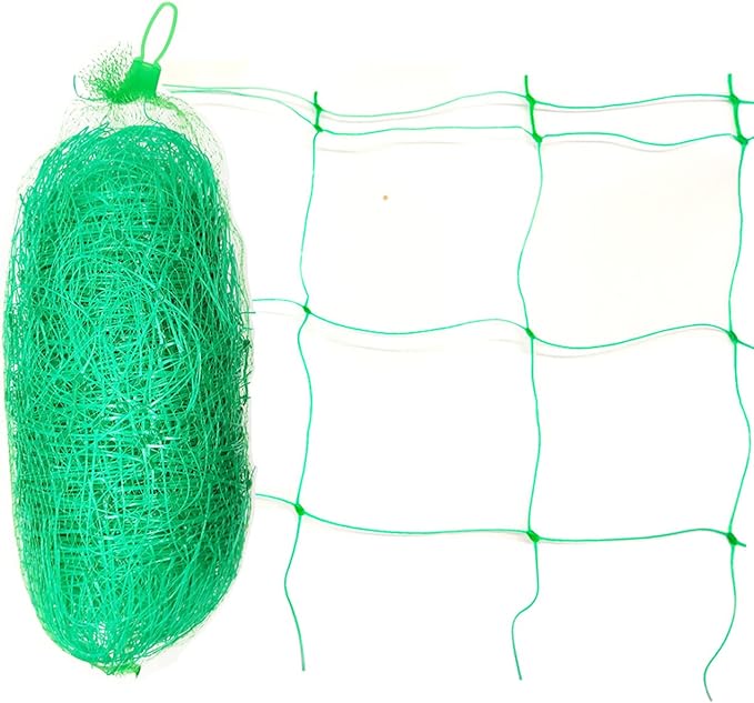 Green Garden Trellis Netting 5x100 ft Heavy Duty Polypropylene Plant Support Net by HHTHH