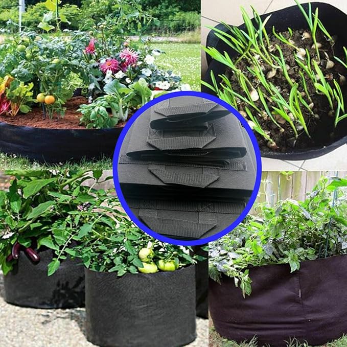 GROWTNT 3 Gallon Grow Bags 24 Pack, 3 Gallon Fabric Pots, Garden Bags to Grow - Image 5