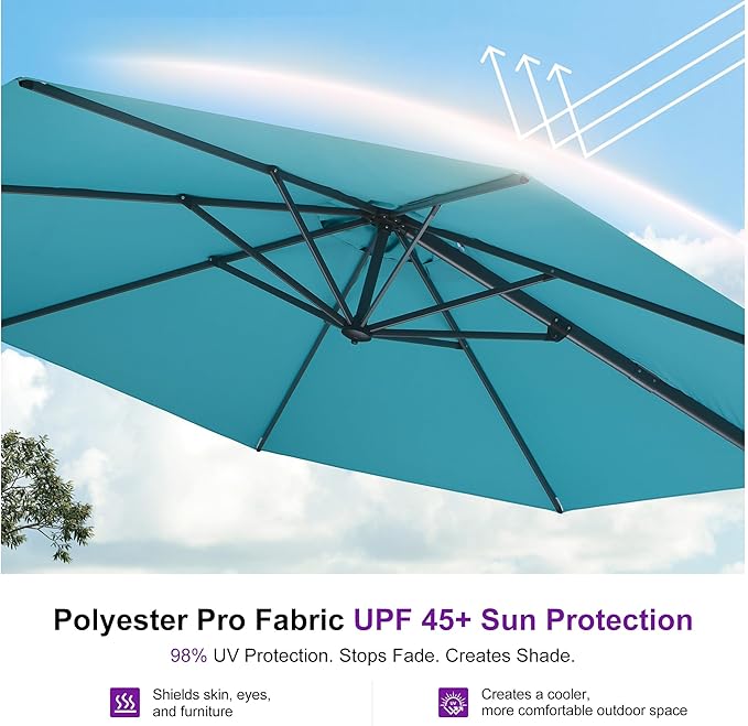 PURPLE LEAF 10 Feet Patio Umbrella - Image 6