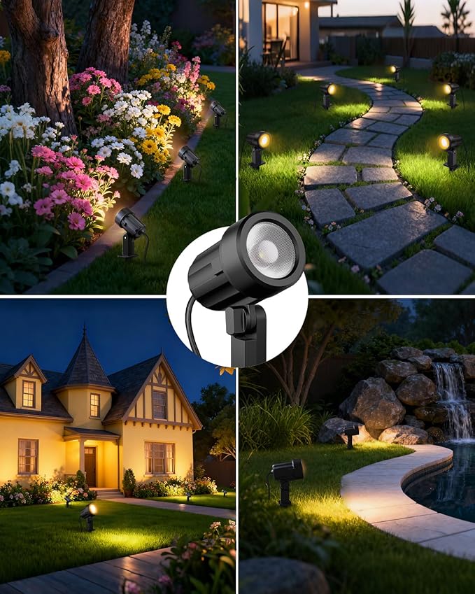 ZZXX All-in-One Low Voltage Landscape Lighting Kit, 2700K Waterproof Landscape - Image 6
