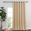 NICETOWN Sliding Door Curtain for Living Room, 1 Panel, Biscotti Beige by NICETOWN